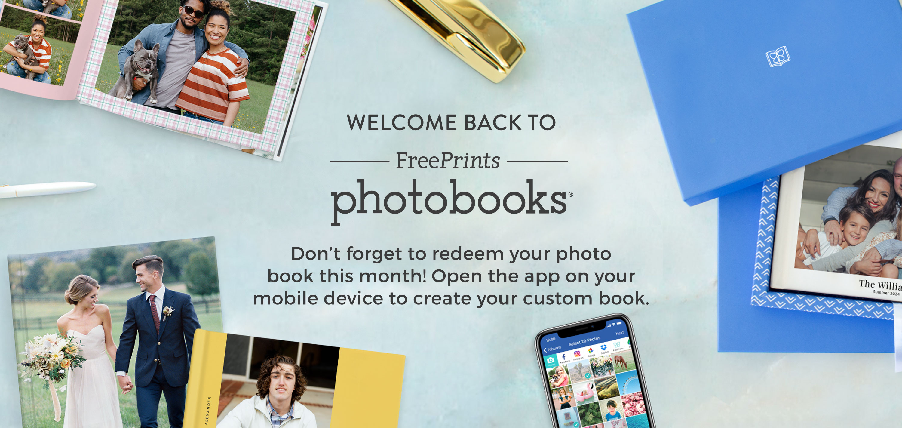 Welcome back to FreePrints Photobooks